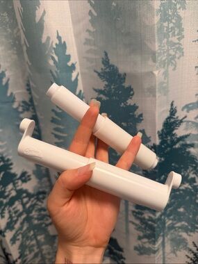 White Plastic Toilet Paper Dispensers (Set of 2)